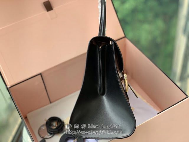 DELVAUX女包 Brillant手袋 德爾沃女手提包 Dv0028原版黑金 比利時Delvaux單肩包  fcs1284